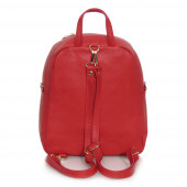 Rucsac din piele naturala, model DiAmanti Salvo Rosso